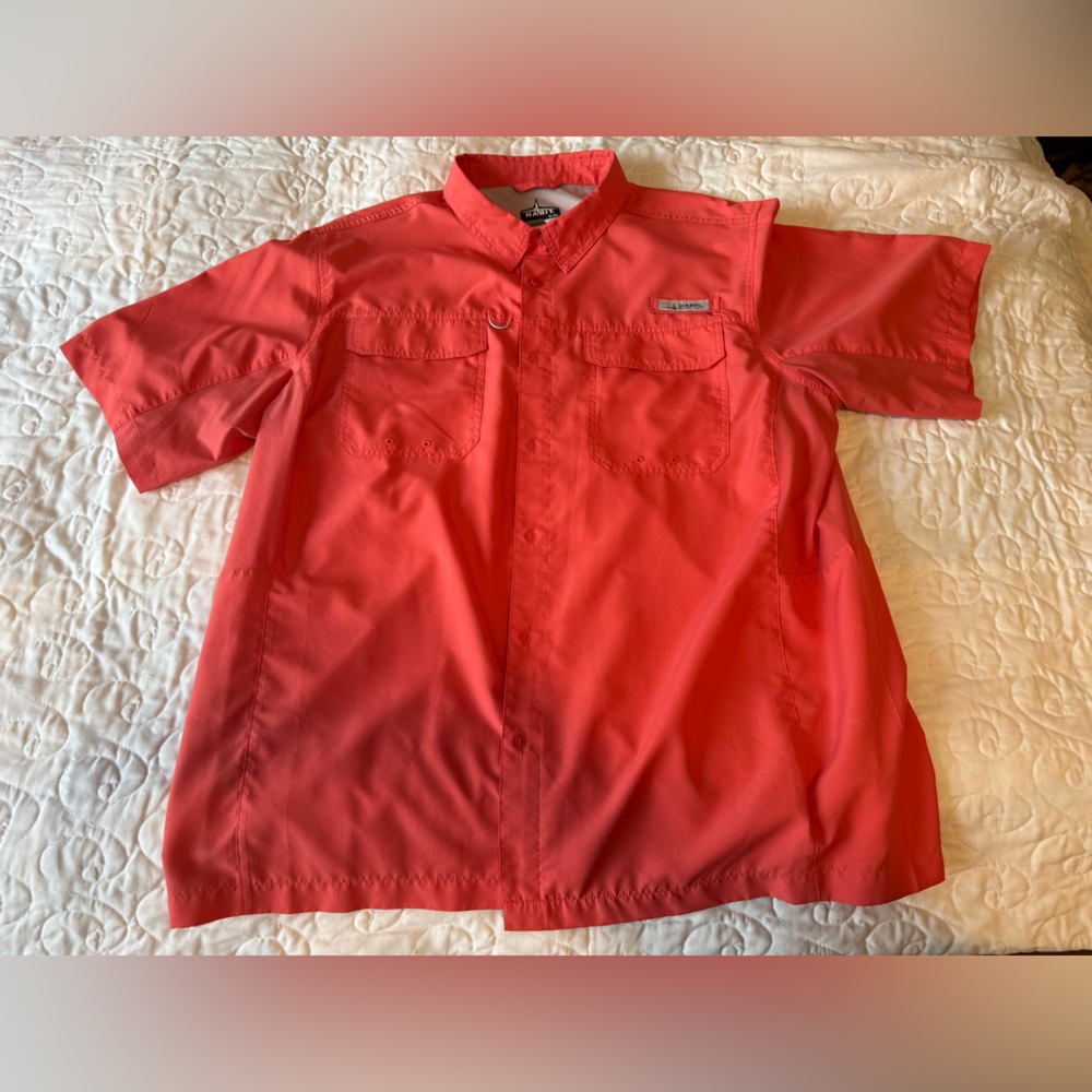 Habitat Coral Men's Casual Button Down Shirt